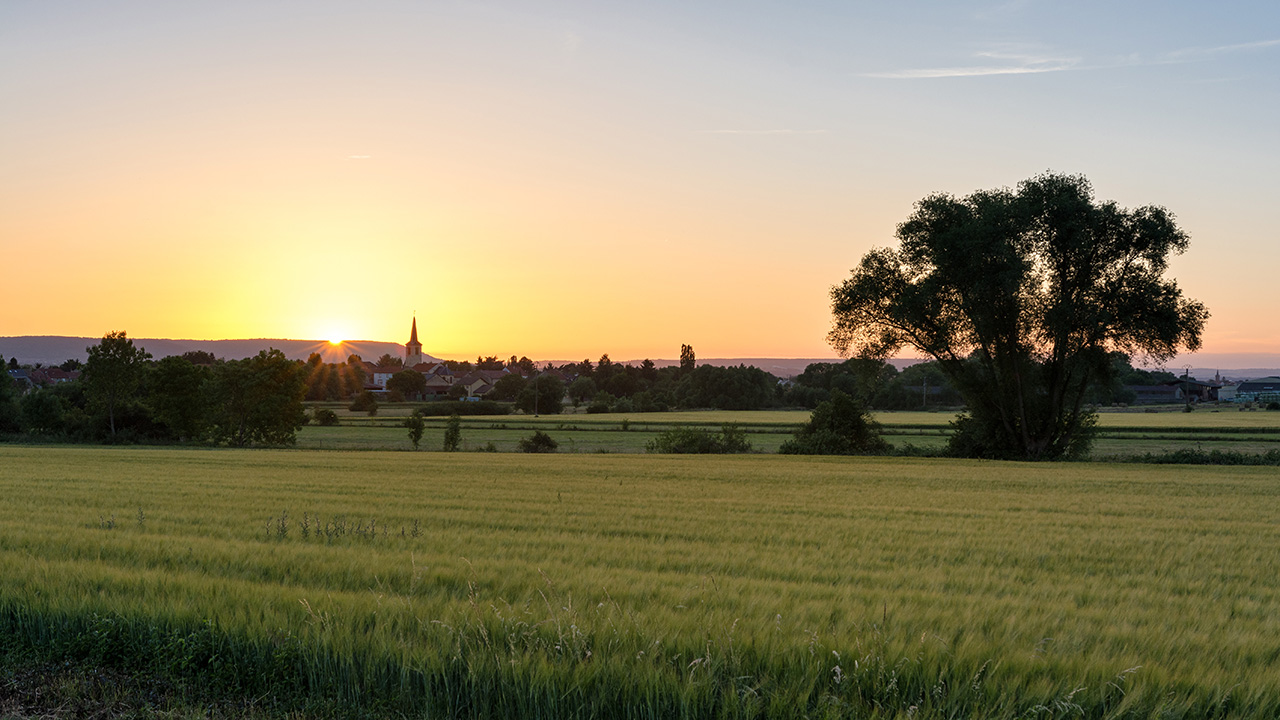 フランスの夕暮れ